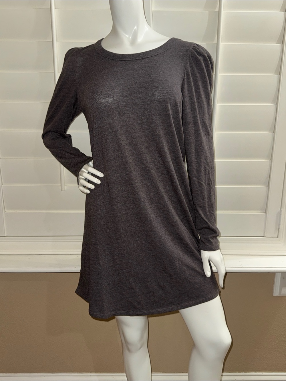 Chaser Puff Sleeve Shirttail Hi Lo Dress Falcon